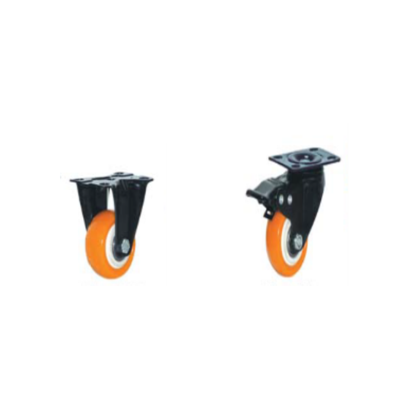 ORANGE PVC CASTER 2 BALL BEARING